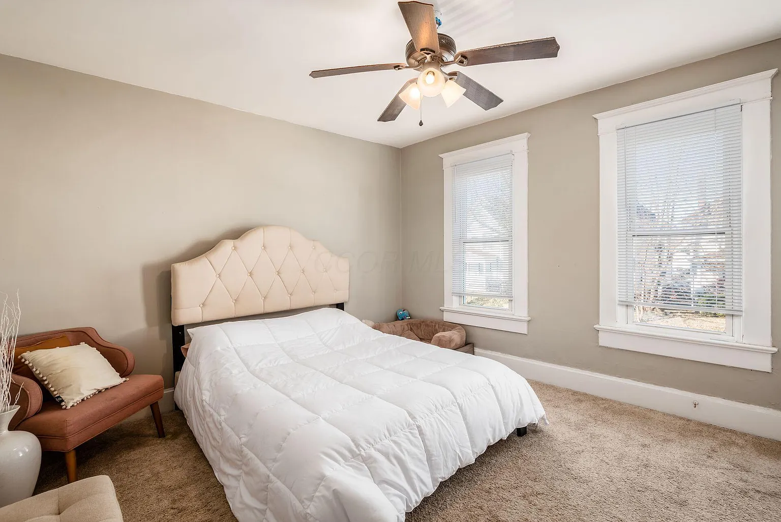 Bedroom 1 with Ceiling Fan